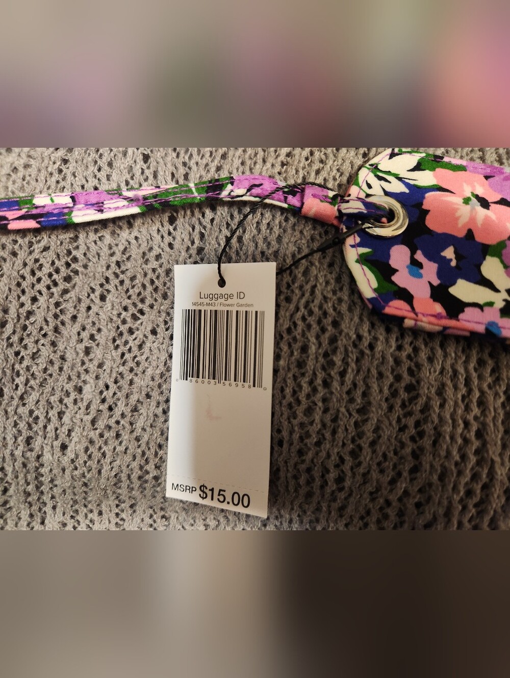 Vera Bradley Luggage Tag / Luggage ID, Flower Garden - NWT - Picture 5 of 5